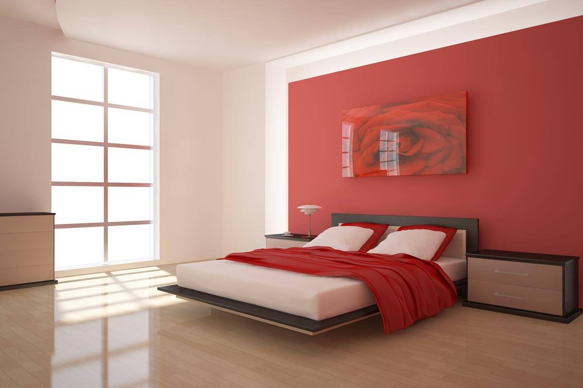camera da letto rosso pompeiano
