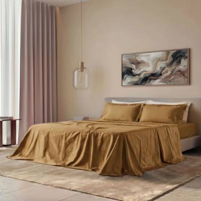 Completo Letto In Raso 300 fili Charme