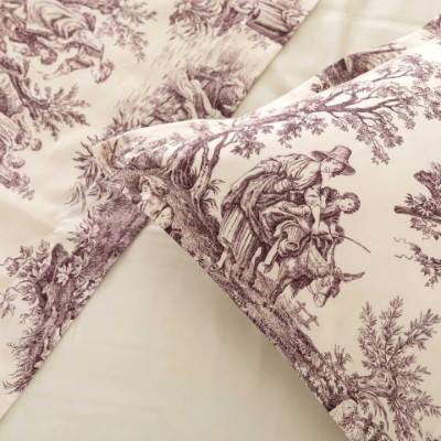 Completo Letto In Raso Toile De Jouy