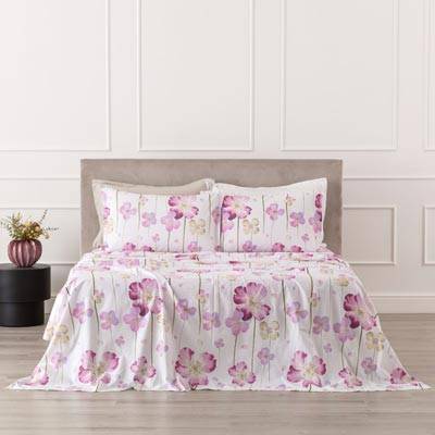 Completo Letto In Cotone Stampato Ayla