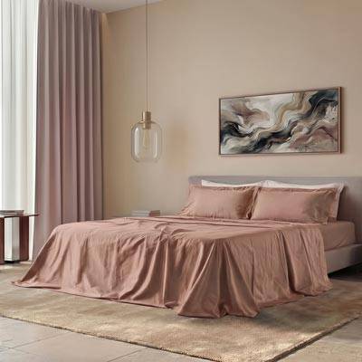 Completo Letto In Raso 300 fili Charme