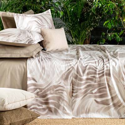 Completo Lenzuolo Copriletto In Raso Sauvage