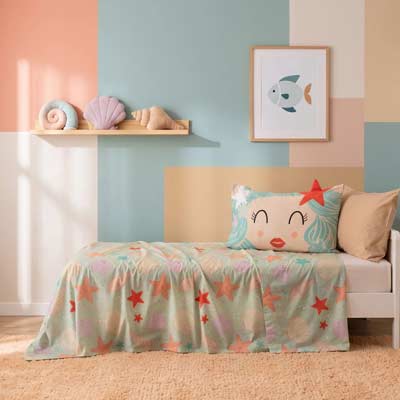 Completo Letto In Percalle Crystal