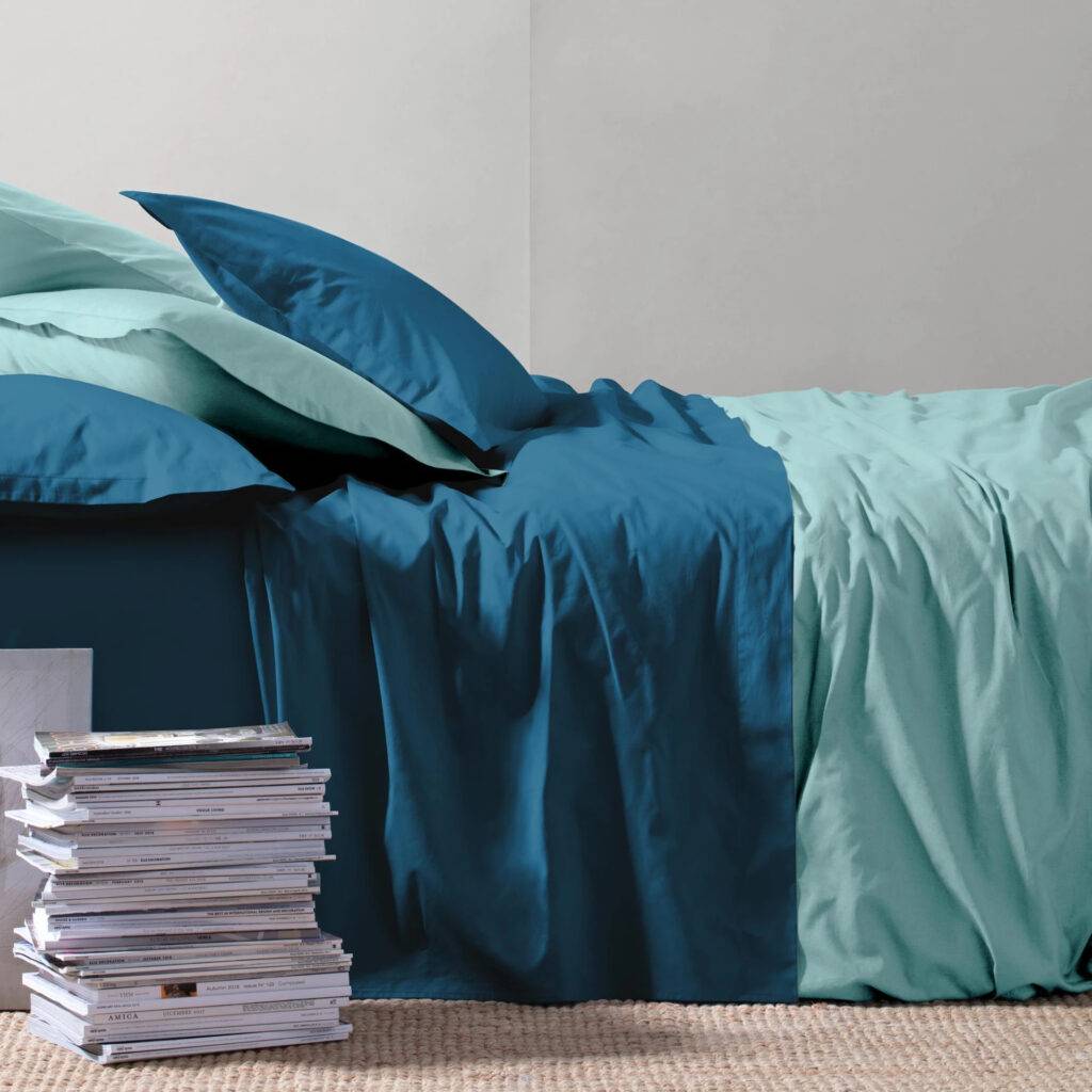 Completo Letto Paint in Madapolam di Cotone
