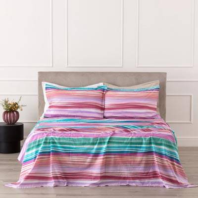 Completo Letto In Percalle Lushana
