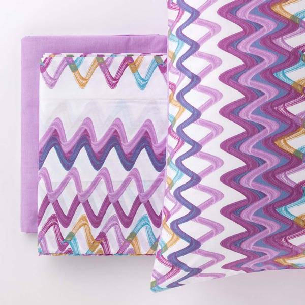 Completo Lenzuolo Copriletto In Cotone Jambo