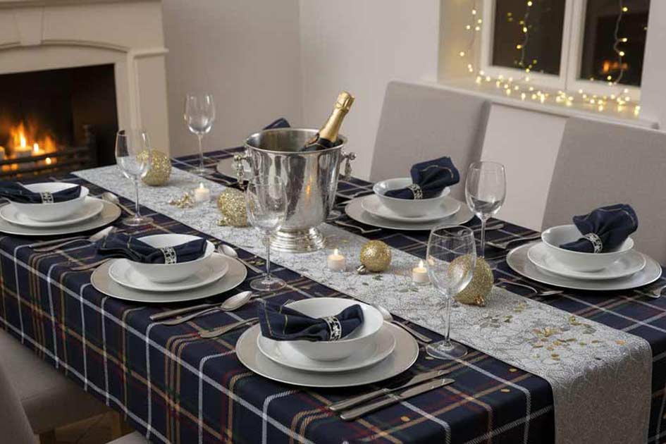 tovaglia elegante Capodanno