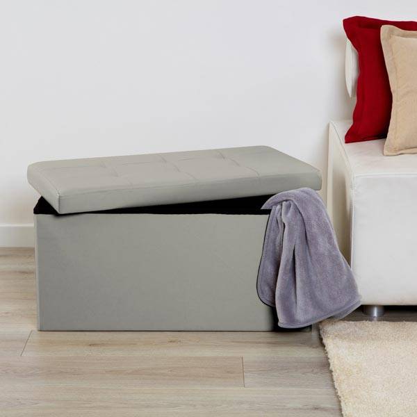 Pouf In Simil-pelle Smart Rettangolare