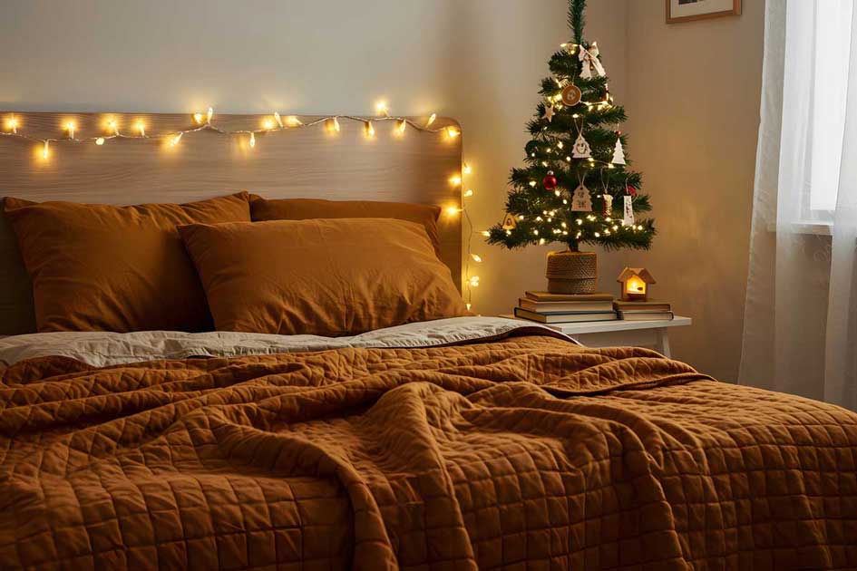 addobbi camera da letto Natale