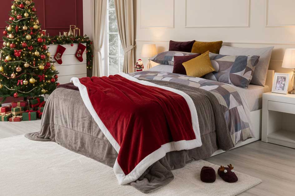 biancheria da letto per Natale