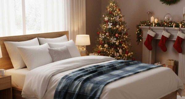 come addobbare la camera da letto a Natale