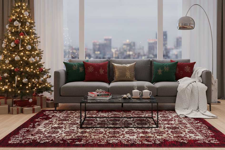 tappeto salone Natale