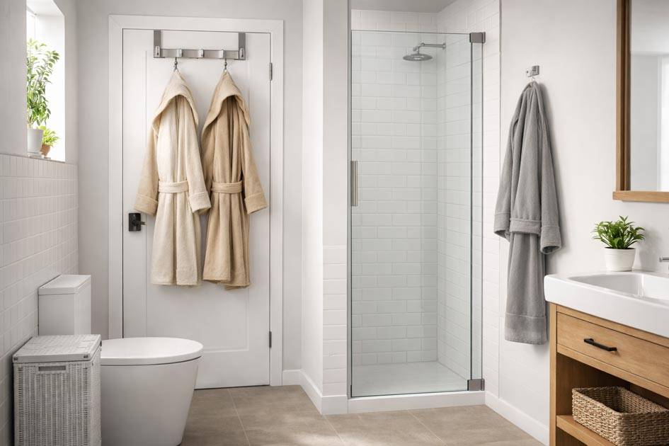 accappatoi in bagno piccolo