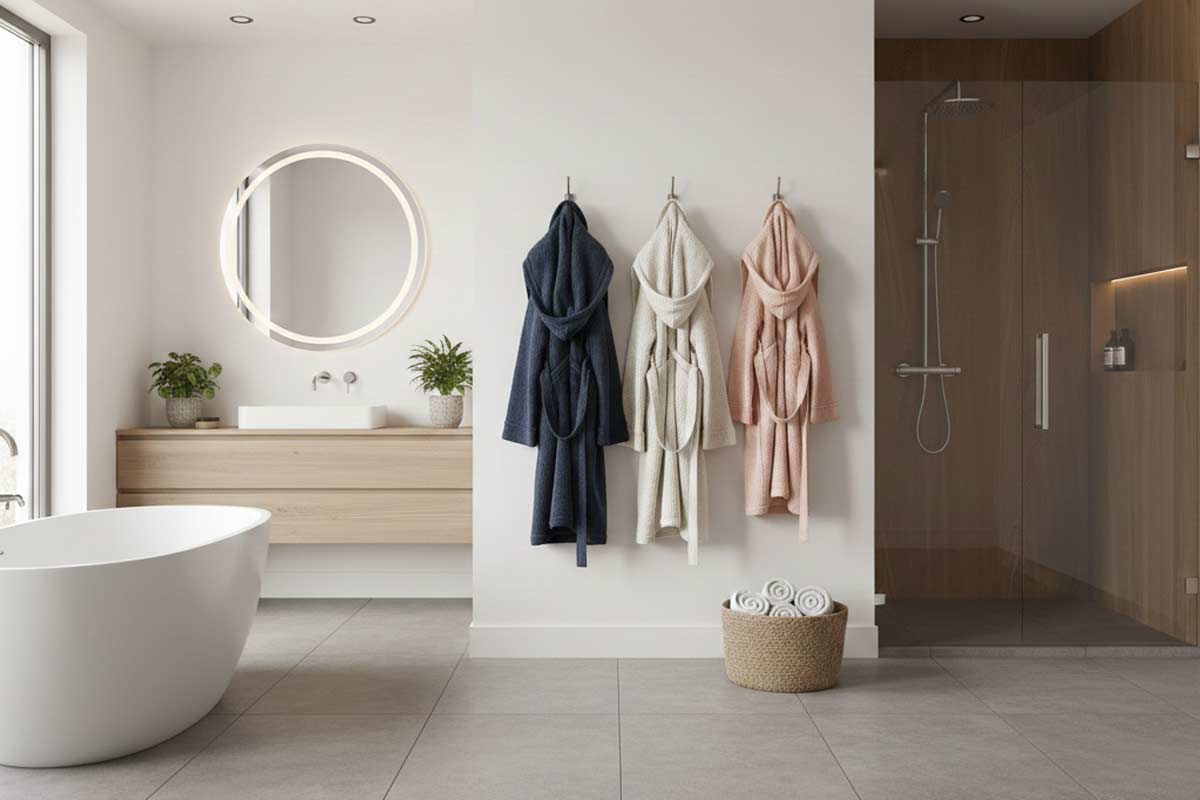 dove appendere gli accappatoi